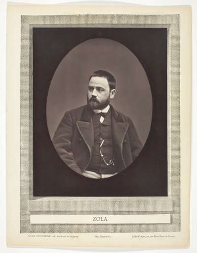 Émile Zola (francuski powieściopisarz, dramaturg i dziennikarz, 1840-1902) autorstwa Etienne Carjat