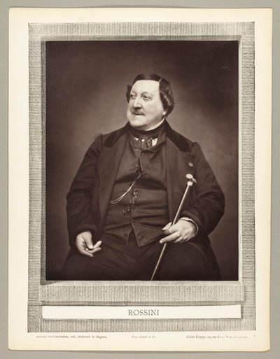 Gioachino Antonio Rossini (włoski kompozytor, 1792-1868) autorstwa Etienne Carjat