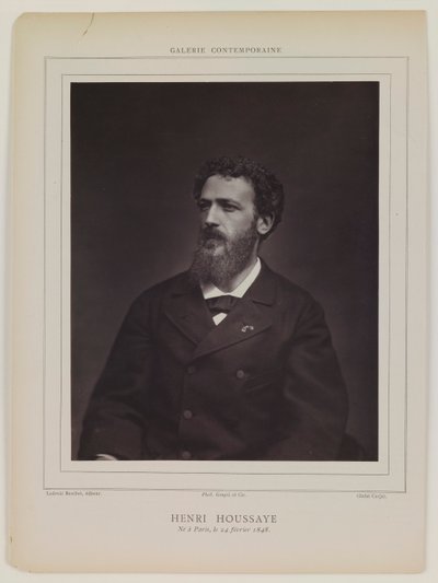 Henri Houssaye autorstwa Etienne Carjat