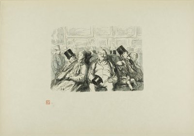 Paryż, wielka wystawa sztuki: W Wielkim Salonie, Chwila refleksji autorstwa Etienne Carjat