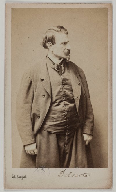 Portret François Delsarte, ok. 1870-90 (odbitka albuminowa) autorstwa Etienne Carjat