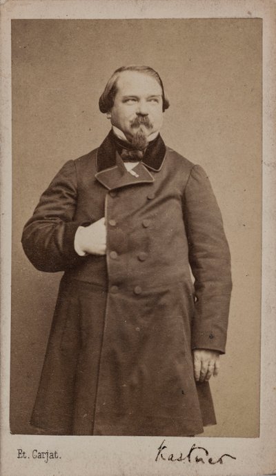 Portret kompozytora Jean-Georgesa Kastnera 1810-1867, 1867. autorstwa Etienne Carjat