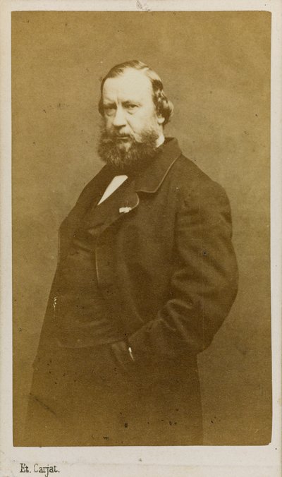 Portret artysty Constant Troyon 1810-1865, początek lat 60. XIX wieku. autorstwa Etienne Carjat