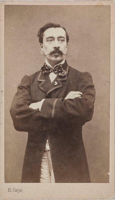 Portret malarza Alfreda Stevensa 1828-1906, ok. 1906 r. 1870. autorstwa Etienne Carjat