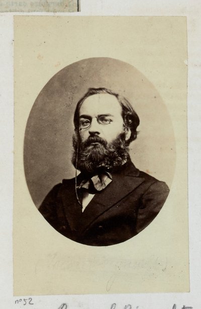 Rigault Raoul Adolf Georges (1846-1871). Dziennikarz i polityk, zostaje mianowany do prefektury policji (20 marca 1871), do Komisji Bezpieczeństwa Powszechnego (29 marca 1871). W tej roli przywłaszcza sobie władzę, represjonując swoich przeciwników... autorstwa Etienne Carjat