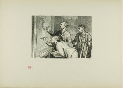 Wystawa Malarstwa z 1868 roku: Ostatni szlif autorstwa Etienne Carjat
