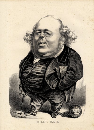 latający liść - Ilustracja Etienne Carjat (1826-1906): Janin Jules (1804-1874) autorstwa Etienne Carjat