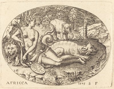 Afryka autorstwa Etienne Delaune