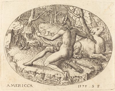Ameryka autorstwa Etienne Delaune