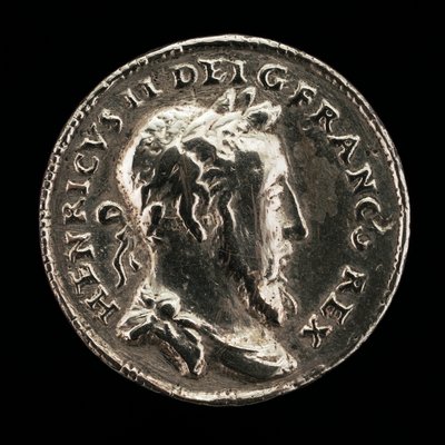 Henryk II, 1519-1559, król Francji 1547 [awers] autorstwa Etienne Delaune