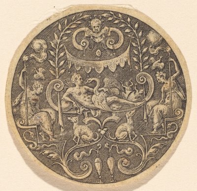 Leda autorstwa Etienne Delaune