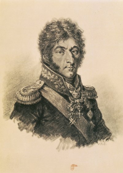 Książę Piotr Iwanowicz Bagration (1765-1812) autorstwa Etienne Gustave Aubin