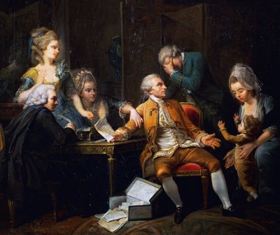 Zerwany kontrakt, obraz Jeaurat Etienne (1699-1789), Francja autorstwa Étienne Jeaurat