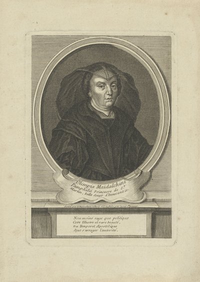 Portret Pumphills Olympia Maidalchini 1591-1657, um 1700. autorstwa Etienne Jehandier Desrochers