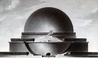 Cenotaf Newtona autorstwa Etienne Louis Boullee