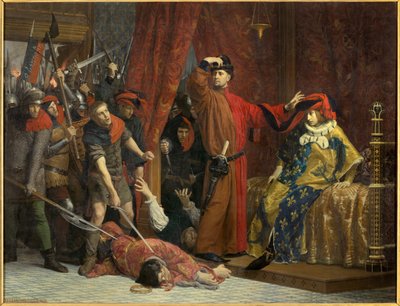 Etienne Marcel i Dolphin Charles 22 lutego 1358 r autorstwa Etienne Lucien Melingue