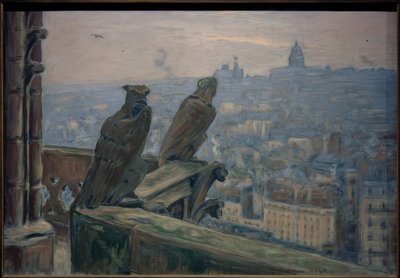 Paryż widziany z Notre-Dame autorstwa Etienne Moreau Nelaton