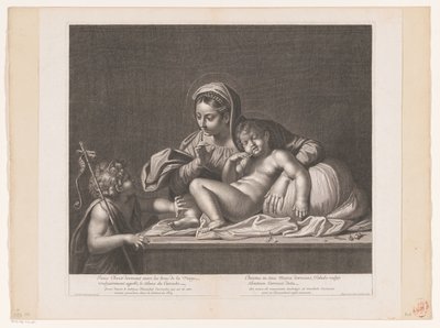 Maria spotkała Chrystusa podczas snu, ale Jan z Doper milczał Jezus Chrystus śpiący (...) / Chrystus śpiący na łonie Maryi (...) (tytuł na obiekcie) autorstwa Etienne Picart