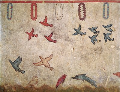 Lot ptaka (Detal fresku, 530 pne) autorstwa Etruscan