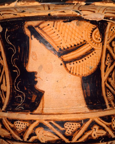 Fragment krateru w kształcie kielicha ze Spiny (Emilia Romagna). Cywilizacja etruska, IV wiek p.n.e. autorstwa Etruscan