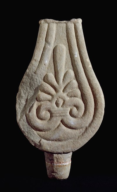Cywilizacja etruska: Kamień kamionkowy Fiesole z włoskiego Sesto Fiorentino. 550-500 p.n.e. Florencja, Muzeum Archeologiczne autorstwa Etruscan
