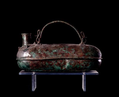 Cywilizacja etruska: brązowe askos z grobowca brązowego golca w Vulci, 680-670 p.n.e. autorstwa Etruscan