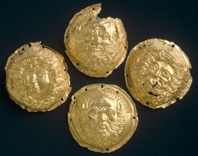 Złote ćwieki, z Todi (Umbria). Cywilizacja etruska, IV wiek p.n.e. autorstwa Etruscan