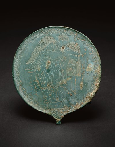 Lusterko ręczne, 470 pne - 450 pne (brąz) autorstwa Etruscan