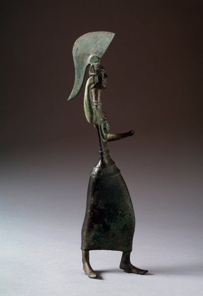 Etruska bogini Menerwa (Menrva) - Rzeźba z brązu, 440-420 pne autorstwa Etruscan