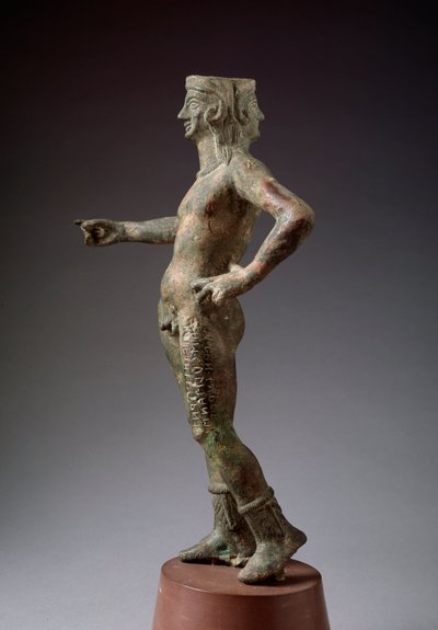 Boskość projektowania Culsans. Rzeźba z brązu, III wiek p.n.e. autorstwa Etruscan Etruscan