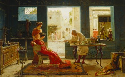 Antyki Pompejów (olej na płótnie) autorstwa Ettore Forti