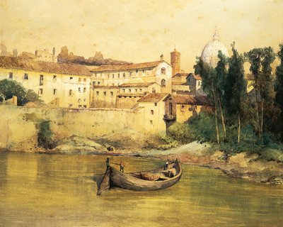 Włochy, Rzym, stary szpital Santo Spirito w Sassia (Saxia), autorstwa Ettore Roesler Franz autorstwa Ettore Roesler Franz