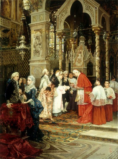 Chrzciny autorstwa Ettore Simonetti
