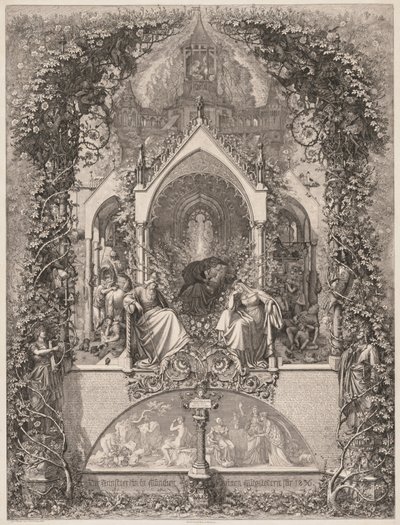 Briar Rose Śpiąca Królewna, 1836. autorstwa Eugen Napoleon Neureuther