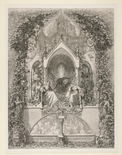 Dornrose. Maehrchen von Grimm. (Śpiąca Królewna. Bajka Grimm) autorstwa Eugen Napoleon Neureuther