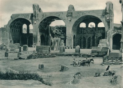 Bazylika Maksencjusza i Konstantyna na Forum Romanum, Rzym, Włochy, 1927 autorstwa Eugen Poppel