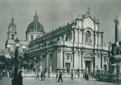 Katedra w Katanii, Sycylia, Włochy, 1927 autorstwa Eugen Poppel