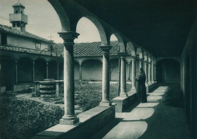 Krużganki w klasztorze, Florencja, Włochy, 1927 autorstwa Eugen Poppel