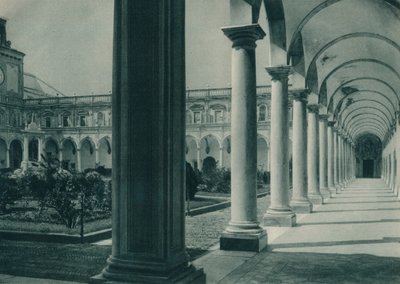 Krużganki w klasztorze San Martino koło Neapolu, Włochy, 1927 autorstwa Eugen Poppel