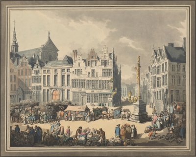 Place de Meir w Antwerpii, 1797. autorstwa Eugen Poppel