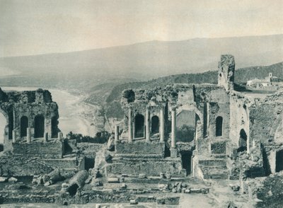 Scena i garderoba Teatru Greckiego, Taormina, Sycylia, Włochy, 1927 autorstwa Eugen Poppel