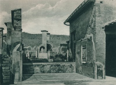 Ulica wznosząca się na forum, Pompeje, Włochy, 1927 autorstwa Eugen Poppel