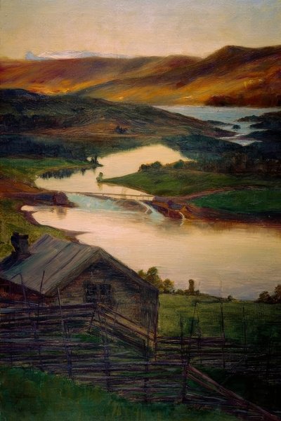 Fran Fossheim, Valdres, Szkic autorstwa Eugen Prinz von Schweden