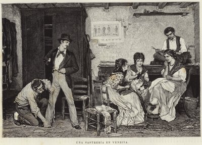 Krawiec w Wenecji autorstwa Eugen von Blaas