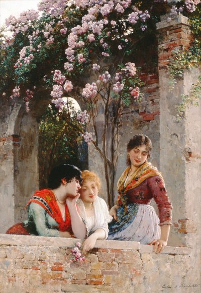 Na tarasie autorstwa Eugen von Blaas