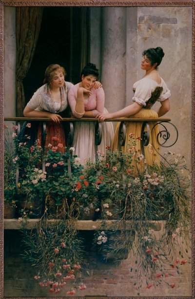 Balkon autorstwa Eugen von Blaas