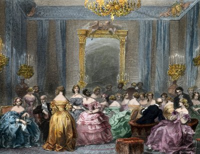 Salon wyższej klasy autorstwa Eugene Louis Lami