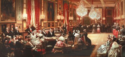 Francja, Wersal, Koncert na cześć królowej Wiktorii Wielkiej Brytanii w Sali Lustrzanej Chateau d