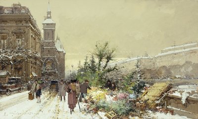 Kwiaciarnia; Kwiaciarnia autorstwa Eugene Galien-Laloue