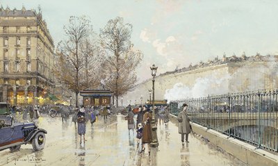 Boulevard Pereire, Paryż autorstwa Eugene Galien-Laloue